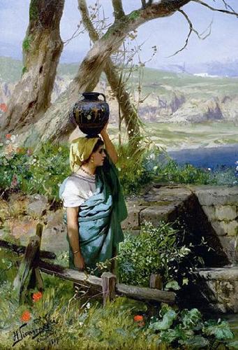 Henryk Siemiradzki By the spring Spain oil painting art